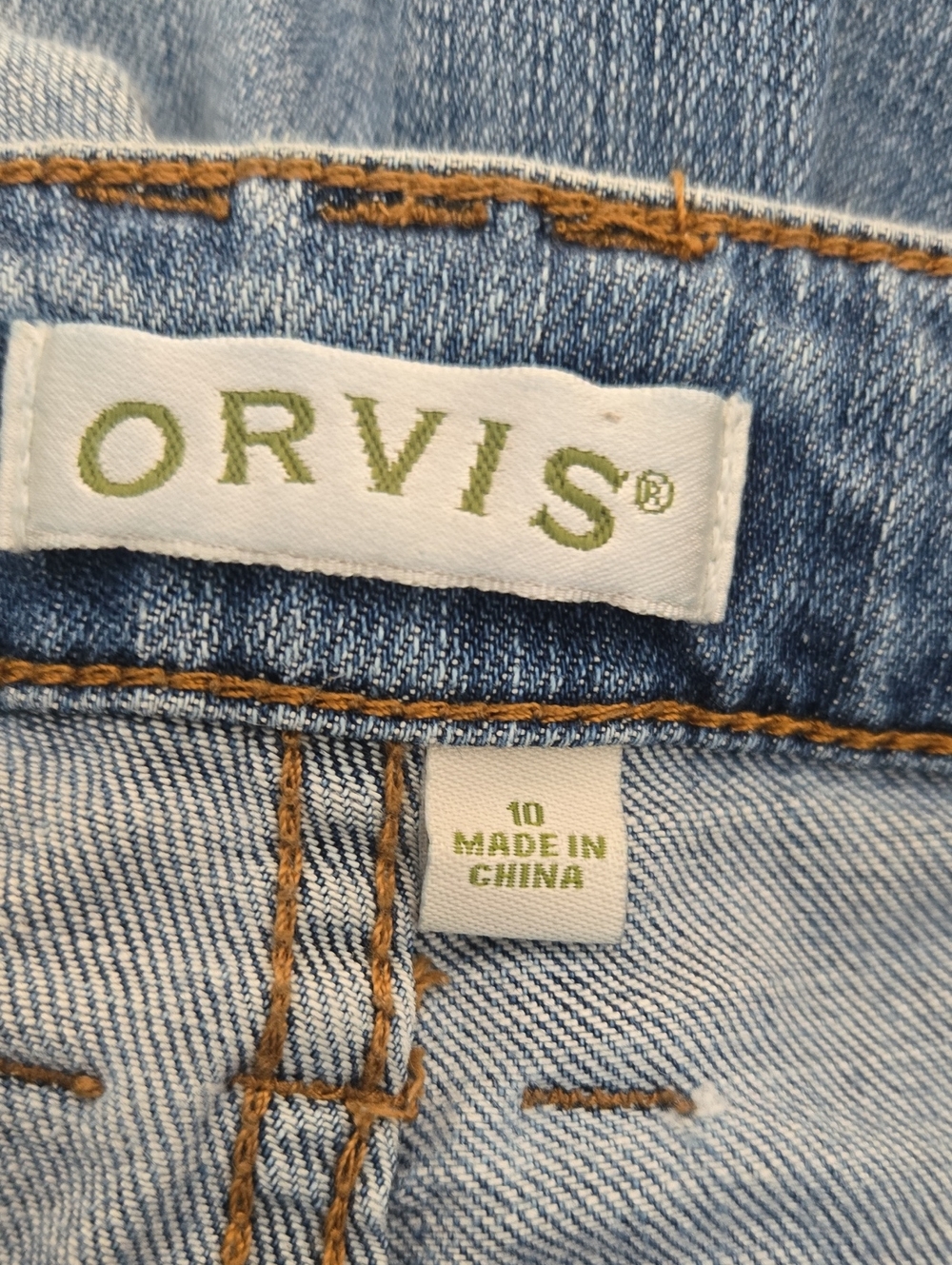 Orvis Classic Women's Light Blue Denim Jeans Sz 10 - Picture 4 of 9